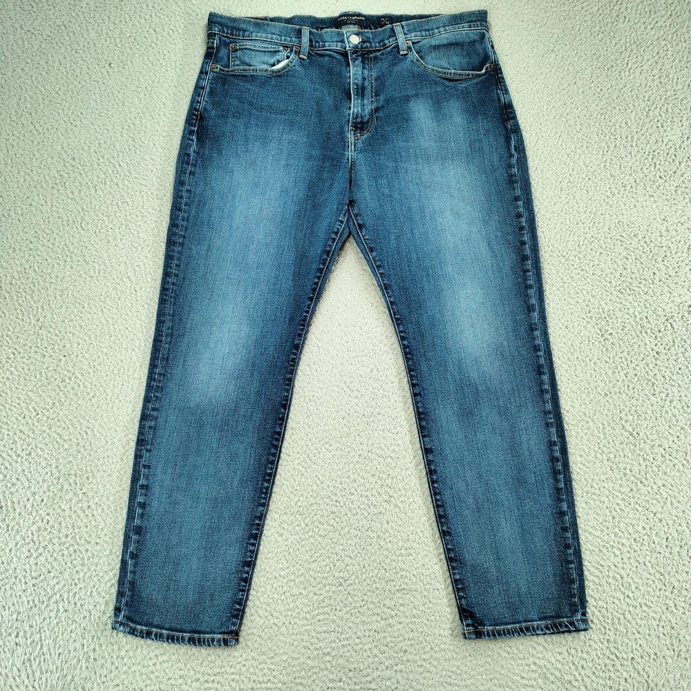 Lucky Brand 121 Heritage Slim Jeans Mens 38x30 Blue Medium Wash Stretch Denim